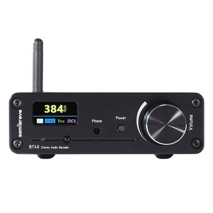 Semibreve Black BT40 HD LDAC Bluetooth5.1 DAC Receiver ES9038 Audio Decoder Support 3 SRC Frequency Up and Down