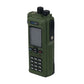 Dark Green GT-12 10W Multi-band Handheld Walkie Talkie 2-Inch LED Color Screen Built-in Bluetooth Support FM/AM/UHF/VHF