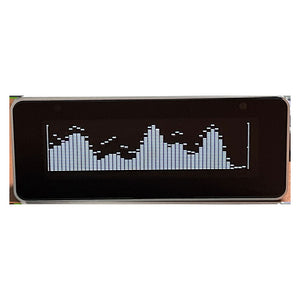 AK25664_V2.0 Music Spectrum Display Desktop Clock Rhythm Light with White Screen and Remote Control