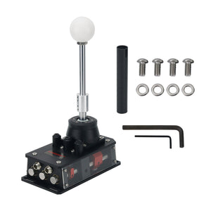 SH-V5 5+R USB Gear Shifter SIM Racing Shifter Video Game Manual Shifter for SIMVERTEX (Black)