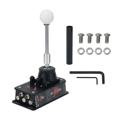 SH-V5 5+R USB Gear Shifter SIM Racing Shifter Video Game Manual Shifter for SIMVERTEX (Black)