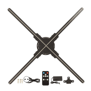 F100 3D Advertising Hologram Projector 3D Hologram Fan LED Supports Wifi Bluetooth &amp; Projection