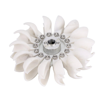 Pelton Wheel Turbine Pelton Water Wheel 96mm/3.8&quot; in External Diameter Used to DIY Hydro Generators