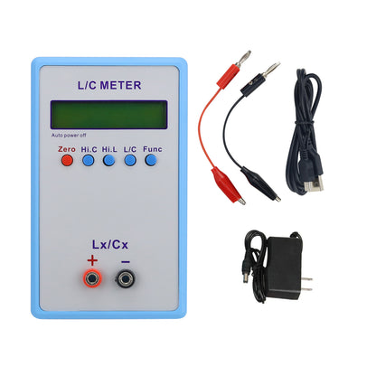 LC200A LC-200A High-Precision LC Meter Handheld Inductance Capacitance Meter with Power Adapter
