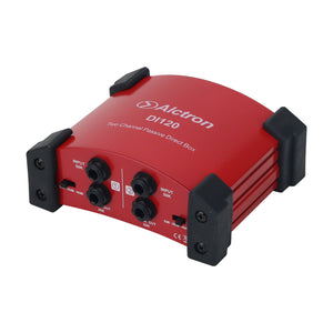 Alctron DI120 Red Two Channel Passive Direct Box DI Box for Electric Guitar Mixer &amp; Guitar Speaker