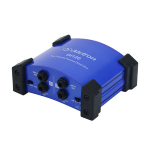 Alctron DI120 Blue Two Channel Passive Direct Box DI Box for Electric Guitar Mixer &amp; Guitar Speaker