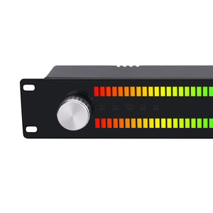 LED64X2 128-LED Music Spectrum Display Rhythm Light VU Meter Supports Voice Control and Wired Input