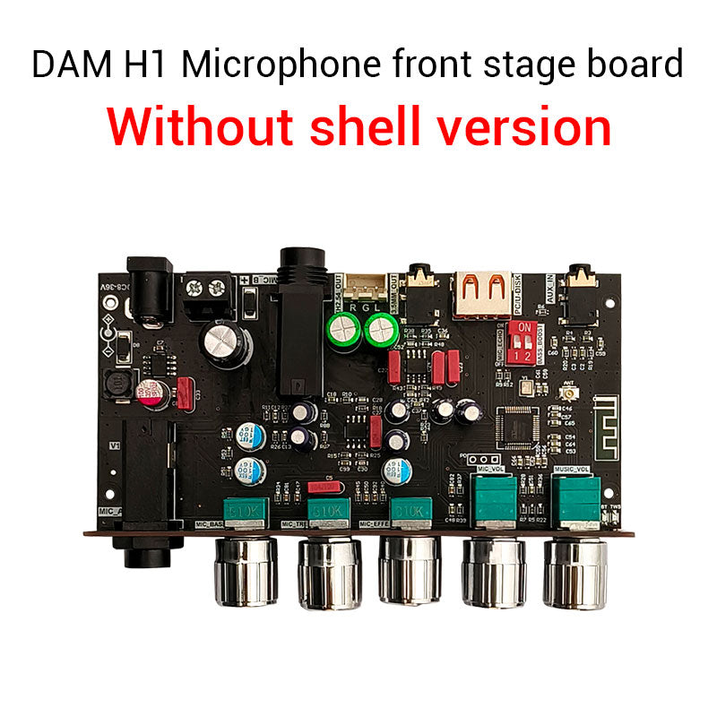 ZK-DAM H1 Microphone Preamplifier Board Mic Preamp Board with Bluetooth & Decoding for USB Drive
