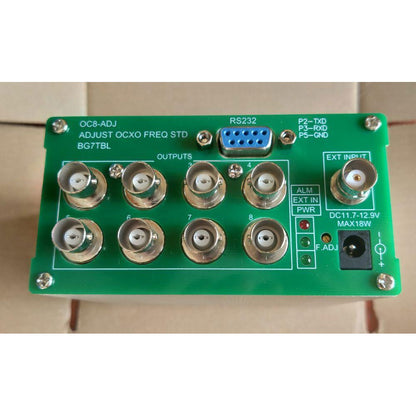 BG7TBL OC8-ADJ 10K-150M 8-Channel Adjustable OCXO Frequency Standard 10M High Stability with SMA Connector