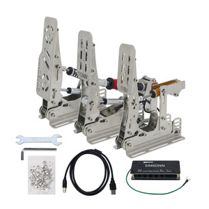 Simplayer 3 Pedals &amp; 2 Hydraulic Rods Hydraulic Pedal Set Clutch Brake Throttle for G29 G27 T300RS