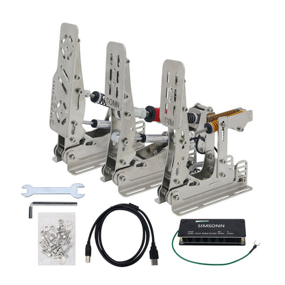 Simplayer 3 Pedals &amp; 2 Hydraulic Rods Hydraulic Pedal Set Clutch Brake Throttle for G29 G27 T300RS