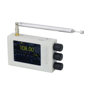 HAMGEEK 64-108MHZ Portable TEF6686 Full Band Radio Receiver AM FM SW MW LW RDS w/ 2.8&quot; Color Screen