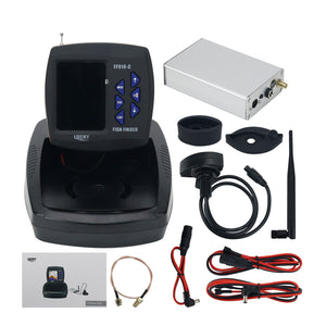 FF918-CWL 500M/1640.4FT Boat Fish Finder Remote Control Sonar Fish Finder with 3.5 Inch LCD Display