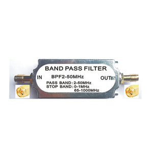 2-50MHz Band Pass Filter FM Frequency Modulation Filter RF LC Filter SMA Female to Female Connector