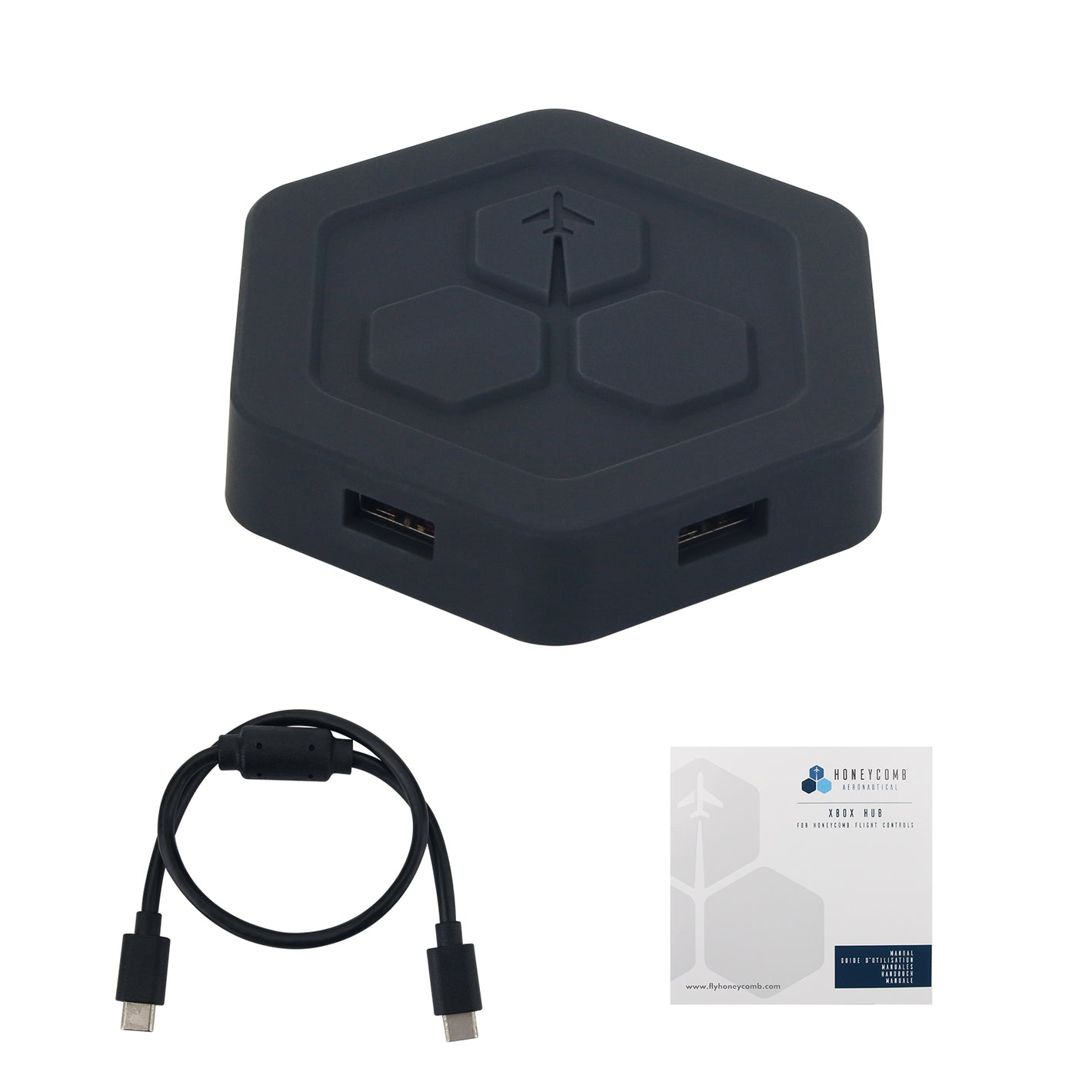 Hub Compatible with Alpha Flight Control XPC for Honeycomb and Flight Simulation Solution for XBOX