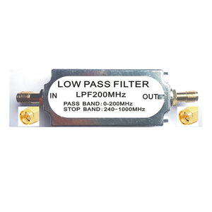 200MHz 50ohms RF Low Pass Filter SMA Male to Female Connector Band Pass Filter High Quality RF Accessory