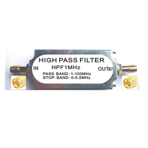 1MHz 50ohms RF High Pass Filter SMA Male to Female Connector Band Pass Filter High Quality RF Accessory