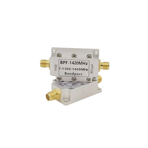 1420MHz SAW RF Band Pass Filter 50ohms SMA Female Connector for Radio Astronomy and COFDM VTX Receiver