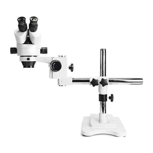 HAYEAR HYZS7045-STL1 Trinocular Single-armed HD Continuous Multiplier 7-45X Zoom Microscope with Industrial Camera and Screen