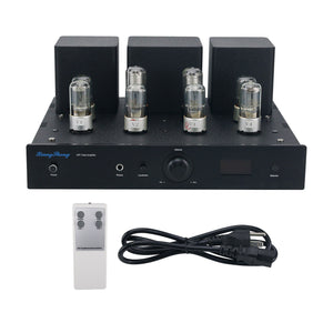 Hifi Tube Preamplifier Tube Preamp Headphone Amplifier (with Black Panel) Supports Remote Control