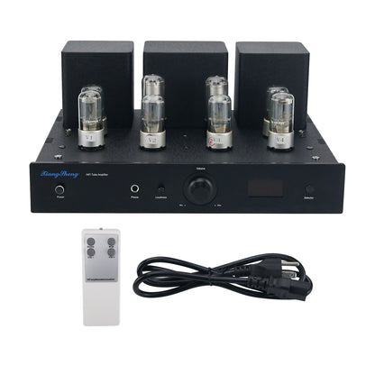 Hifi Tube Preamplifier Tube Preamp Headphone Amplifier (with Black Panel) Supports Remote Control