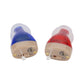 C200 Rechargeable Invisible Hearing Aids Portable In Ear Canal Hearing Aids Switch Version Red Blue