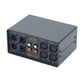 Black MC3 High Quality 3-In-3-Out XLR Balance to RCA Passive Stereo Converter Metal Case Audio Switcher