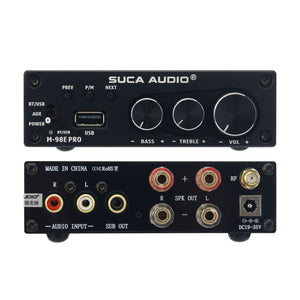 SUCA AUDIO M-98E PRO 160Wx2 BT5.0 Power Amplifier Bluetooth Amplifier Power Amp for U Disk Subwoofer