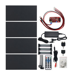 AS1000 4*P5 Voice Control RGB Music Spectrum Display Rhythm Light With Controller Board Power Supply