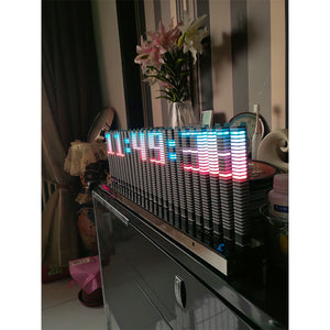 3D Full Color Music Rhythm Light 26-Segment Independent LED Support Voice/Wire/Remote Control Desktop Decoration