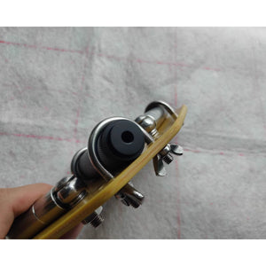 Lemon Yellow Antenna Base Mount Connected to Tripod Stand Thread for Shortwave Telescopic V Antenna