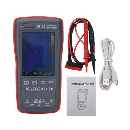 ET12S 2 in 1 IR Camera Multimeter 4000 Count Multimeter 2.8&quot; Touch Screen &amp; 90*120 Thermal Camera