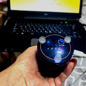 Car Cylindrical Full Color Music Spectrum Rhythm Light with Adjustable Sensitivity &amp; Brightness