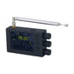 HAMGEEK 64-108MHZ Black Portable TEF6686 Full Band Radio Receiver AM FM SW MW LW RDS w/ 2.8&quot; Screen