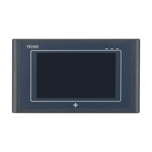 YKHMI MC-24MR-12MT-500-ES-E-COM3 All in One PLC HMI 5.0&quot; Touch Screen Compatible with Delta ES2