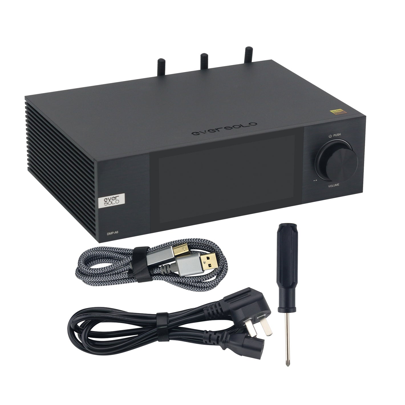 Eversolo DMP-A6 Digital Player Bluetooth 5.0 Receiver DAC 6-Inch Touch Screen for DSD512 PCM 768KHz