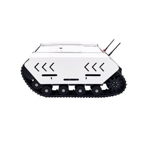TR600 Mini White Tank Chassis Robot Chassis Open Source Development Platform (Chassis with Motors)