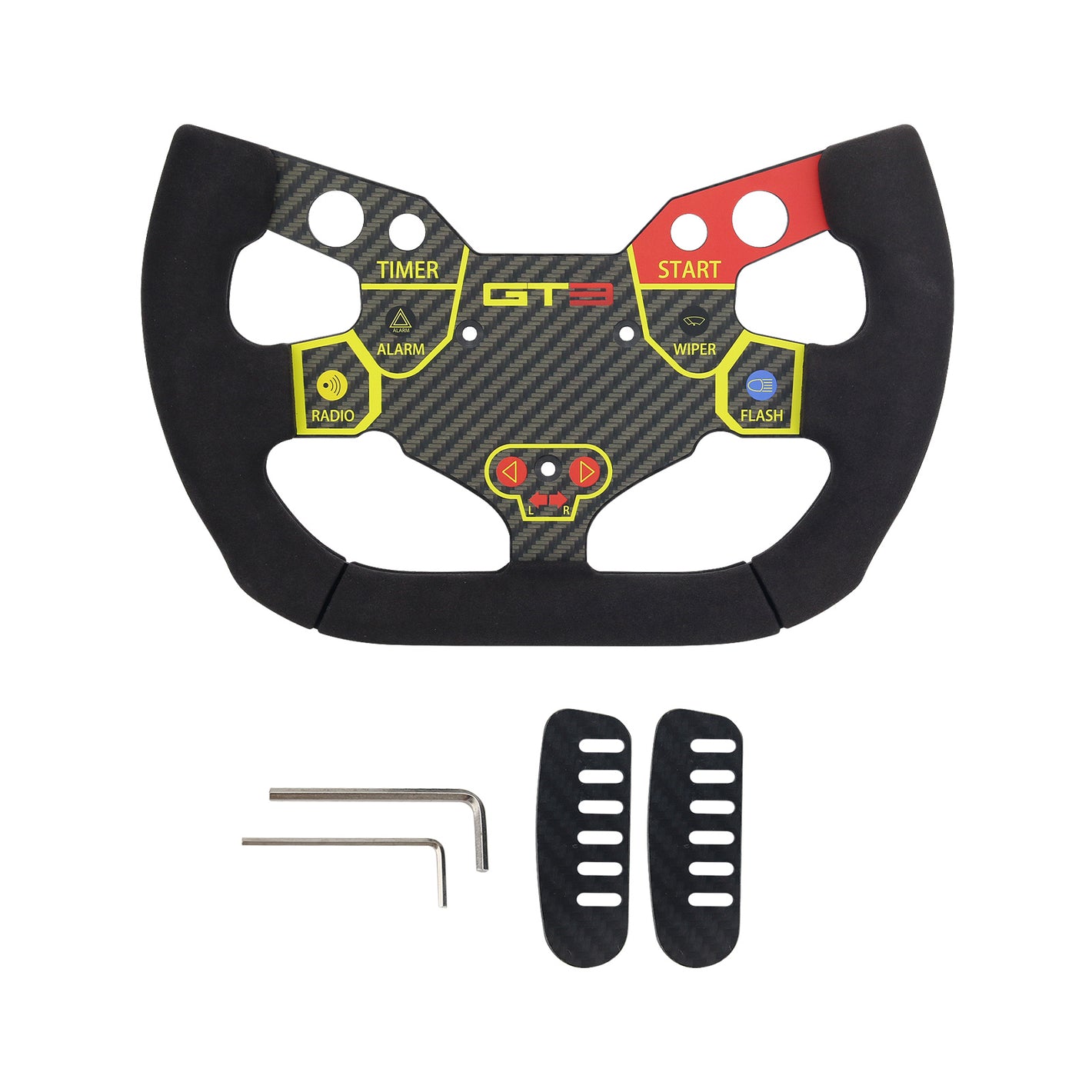 Simplayer SIM Racing Steering Wheel PC Racing Wheel Suede Handle for SIMAGIC GT1 Lamborghini Huracan GT3