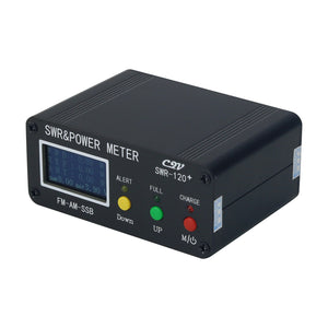 SWR-120+ Shortwave SWR &amp; Power Meter 120W Digital Power Meter with 1.3-inch OLED Display Screen Button Version
