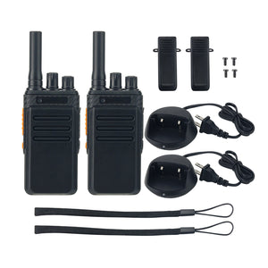 Pair of KARID KR900 400-470MHz High Power Walkie Talkie Portable and Light-weight Radio Accessory for 1-10km Communication