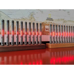 D'ESIGN L12 Rhythm Lights Voice Activated RGB Music Light LED with Pseudo Glow Tubes (Black Walnut)