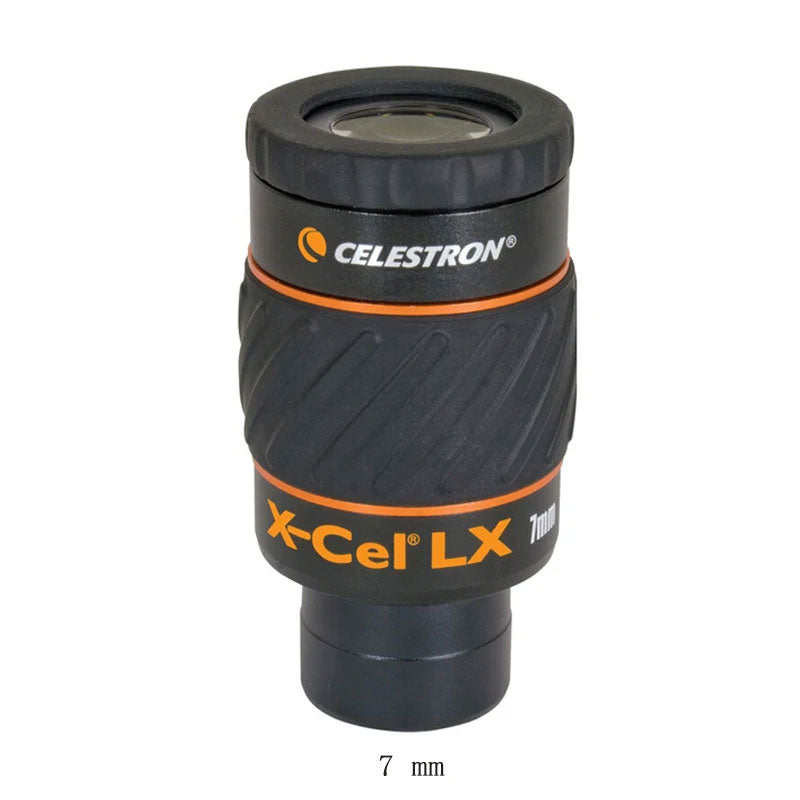 Original X-CEL LX 7mm Eyepiece Telescope Eyepiece with 1.25-Inch Barrel for Moon Planet Observation