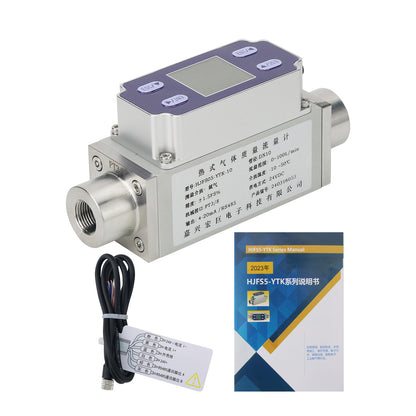 0-100L/min Argon Flow Meter MEMS Thermal Gas Flow Meter Argon Gas Flow Meter with RS485 Output