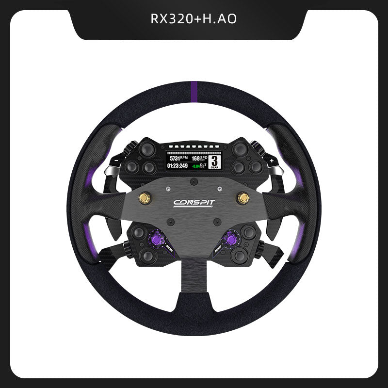 Conspit RX320+H.AO 320mm 12.6-Inch Steering Wheel Racing Wheel Direct Drive Gaming Wheel for Games
