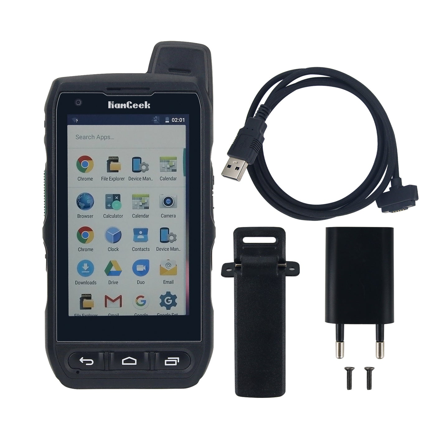 HamGeek Zello Radio Walkie Talkie IP68 POC Radio Handheld Transceiver Supports GPS SMS and MMS for Android