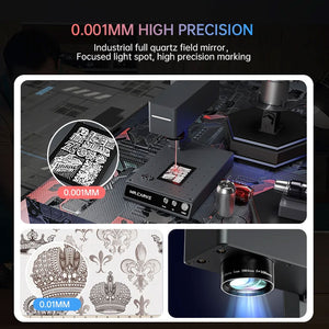 MR.CARVE M4 Dual-Laser Fiber Laser Marking Machine Laser Engraver for Metal &amp; Non-metallic Materials