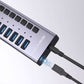Acasis HS-707MG 7 Port USB Hub 3.0 5Gbps USB Splitter USB3.0 Aluminum Alloy for Laptop Desktop PC