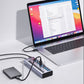 Acasis HS-710MG 10 Port USB Hub 3.0 5Gbps USB Splitter USB3.0 Aluminum Alloy for Laptop Desktop PC