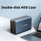 EC-7352 3.5" Hard Drive Case 2 Bay HDD Enclosure with 4 RAID Modes for 36TB &amp; 3.5" SATA HHD/SDD