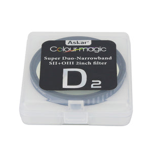 ASKAR Colour Magic D2(SII+OIII) 6nm 2-inch Dual Narrowband Deep-sky Telescope Filter High Quality Astronomical Accessory